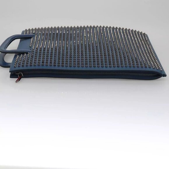 Christian Louboutin Hand Bag Leather Blue Auth - Picture 8 of 16